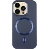 Кожаный чехол SnapCase with MagSafe для Apple iPhone 14 Pro (6.1") Dark Blue