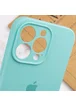 Чохол Silicone Case Full Camera Protective (AA) Apple iPhone 14 Pro (6.1") Бірюзовий / Marine Green