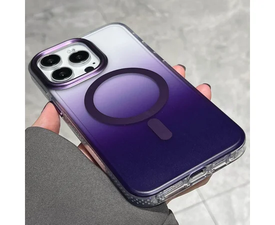 Чехол TPU+PC Shadow with MagSafe для Apple iPhone 14 Pro (6.1") Purple