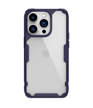 TPU чохол Nillkin Nature Pro Series для Apple iPhone 14 Pro (6.1") Темно-фіолетовий (прозорий)
