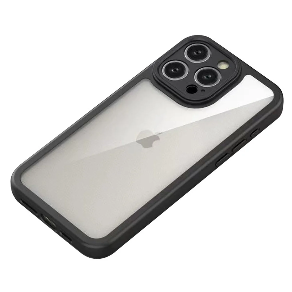 TPU чохол Transparent + Colour 1,5mm для Apple iPhone 14 Pro (6.1") Black