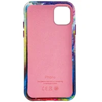 Кожаный чехол Colour Splash для Apple iPhone 14 Pro (6.1") Pink / Blue