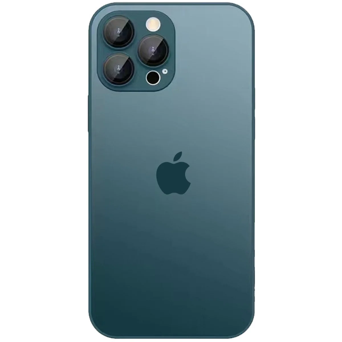 Чехол TPU+Glass Sapphire matte case для Apple iPhone 14 Pro (6.1") Navy Blue