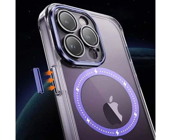 Чехол TPU+PC Colorful with MagSafe для Apple iPhone 14 Pro (6.1") Purple