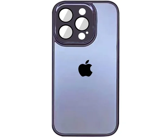 Чехол TPU+Glass Sapphire Midnight для Apple iPhone 14 Pro (6.1") Фиолетовый / Deep Purple