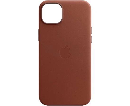 Кожаный чехол Leather Case (AA Plus) with MagSafe для Apple iPhone 14 Pro (6.1") Saddle Brown