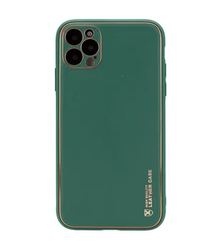 Кожаный чехол Xshield для Apple iPhone 14 Pro (6.1") Зеленый / Army green