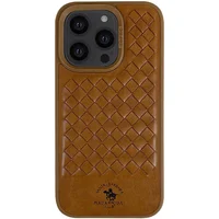 Шкіряний чохол Polo Santa Barbara для Apple iPhone 14 Pro (6.1") Brown