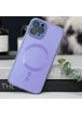Чехол TPU+Glass Sapphire Midnight with MagSafe для Apple iPhone 14 Pro (6.1") Сиреневый / Dasheen