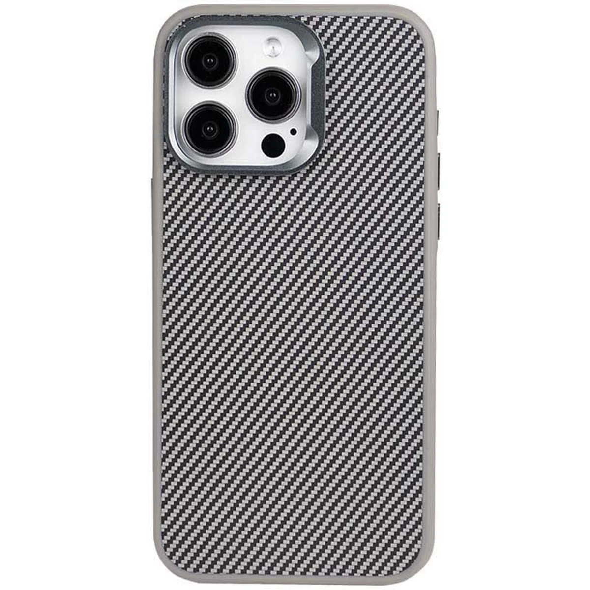 Чехол TPU+PC Carbon with MagSafe для Apple iPhone 14 Pro (6.1") Grey