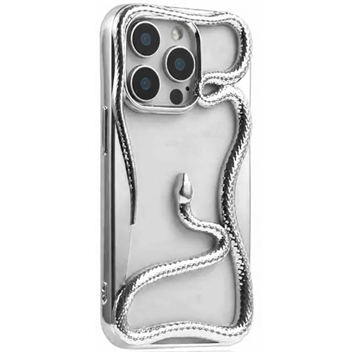 TPU чехол Snake для Apple iPhone 14 Pro (6.1") Silver