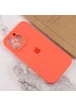 Чехол Silicone Case Full Camera Protective (AA) для Apple iPhone 14 Pro (6.1") Оранжевый / Pink citrus