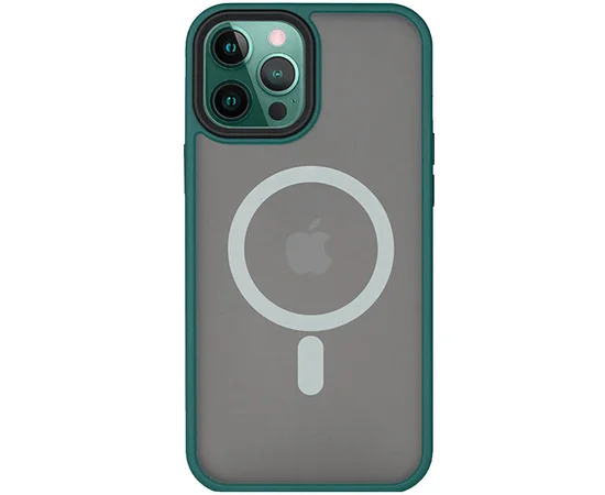 TPU+PC чохол Metal Buttons with MagSafe для Apple iPhone 14 Pro (6.1") Зелений
