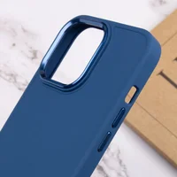 TPU чехол Bonbon Metal Style для Apple iPhone 14 Pro (6.1") Синий / Cosmos blue