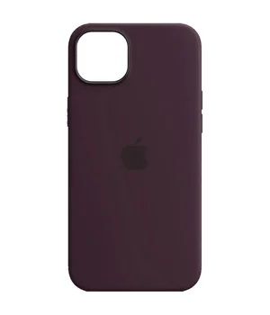 Чехол Silicone case (AAA) full with Magsafe для Apple iPhone 14 Pro (6.1") Фиолетовый / Elderberry