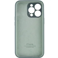 Чехол Silicone Case Full Camera Protective (AA) для Apple iPhone 14 Pro (6.1") Зеленый / Pine green