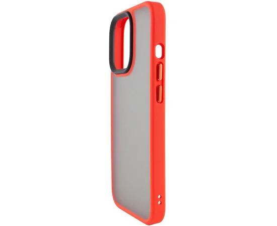 TPU+PC чехол Metal Buttons для Apple iPhone 14 Pro (6.1") Красный