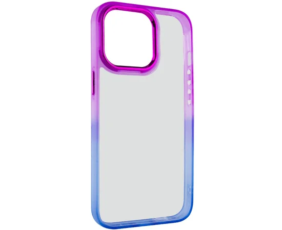 Чехол TPU+PC Fresh sip series для Apple iPhone 14 Pro (6.1") Синий / Фиолетовый