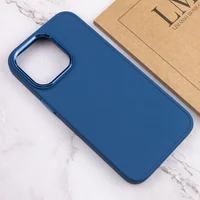 TPU чехол Bonbon Metal Style для Apple iPhone 14 Pro (6.1") Синий / Cosmos blue