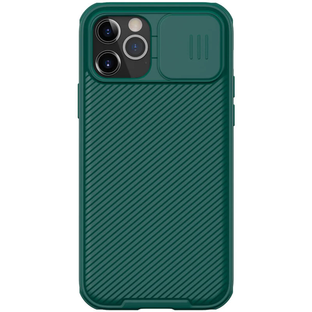 Карбоновая накладка Nillkin CamShield Pro для Apple iPhone 14 Pro (6.1") Зеленый / Dark Green