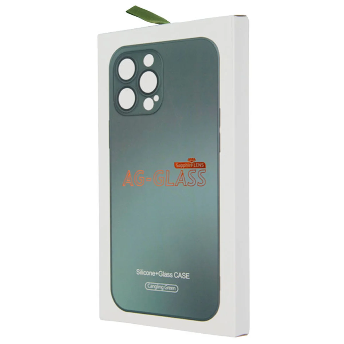 Чехол TPU+Glass Sapphire matte case для Apple iPhone 14 Pro (6.1") Cangling Green