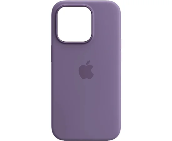 Чехол Silicone case (AAA) full with Magsafe and Animation для Apple iPhone 14 Pro (6.1") Фиолетовый / Iris