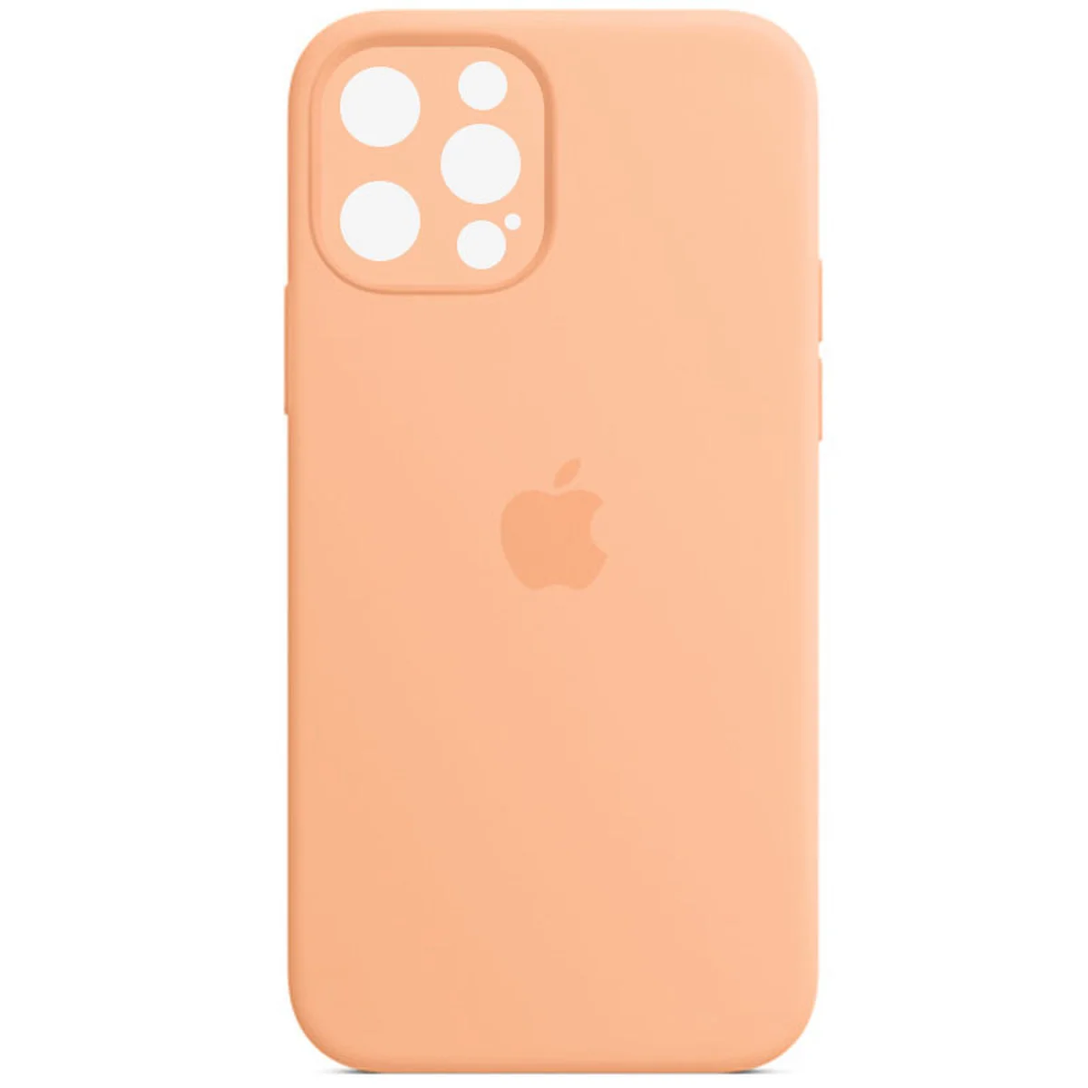Чехол Silicone Case Full Camera Protective (AA) для Apple iPhone 14 Pro (6.1") Оранжевый / Cantaloupe