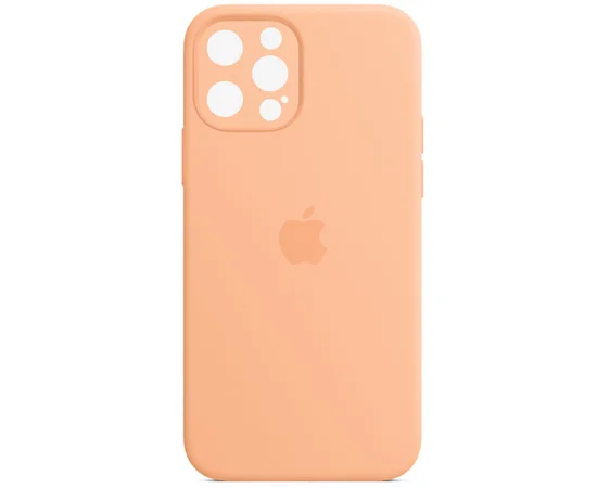 Чехол Silicone Case Full Camera Protective (AA) для Apple iPhone 14 Pro (6.1") Оранжевый / Cantaloupe