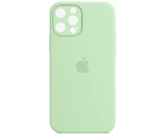 Чехол Silicone Case Full Camera Protective (AA) для Apple iPhone 14 Pro (6.1") Зеленый / Pistachio