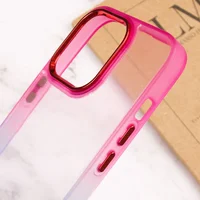 Чехол TPU+PC Fresh sip series для Apple iPhone 14 Pro (6.1") Синий / Розовый