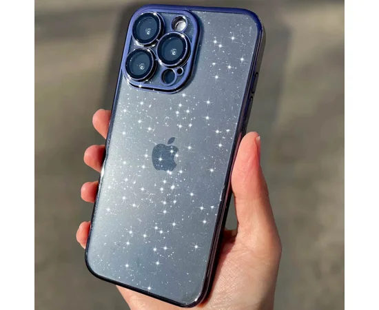 Чехол TPU+PC Glittershine для Apple iPhone 14 Pro (6.1") Dark Blue