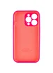 Чехол Silicone Case Full Camera Protective (AA) для Apple iPhone 14 Pro (6.1") Розовый / Barbie pink