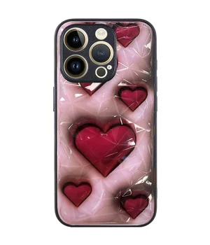 TPU+PC чехол Prisma Plushie для Apple iPhone 14 Pro (6.1") Hearts