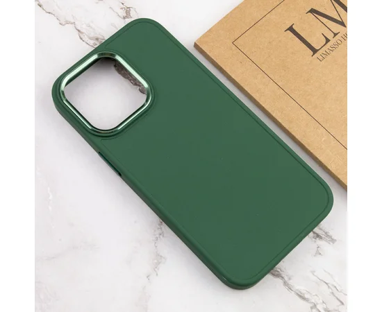 TPU чохол Bonbon Metal Style для Apple iPhone 14 Pro (6.1") Зелений / Army green