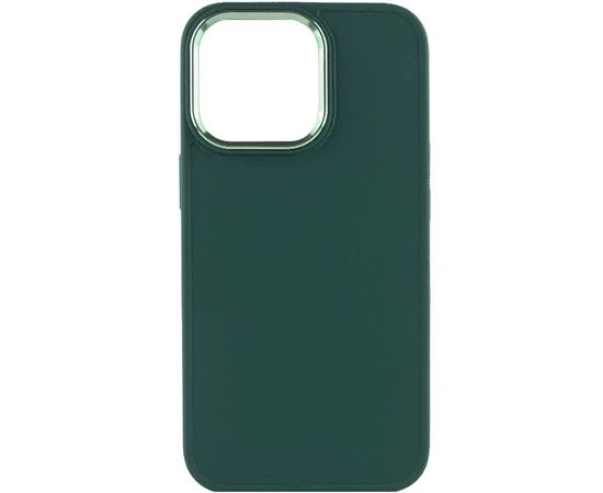 TPU чохол Bonbon Metal Style для Apple iPhone 14 Pro (6.1") Зелений / Pine green