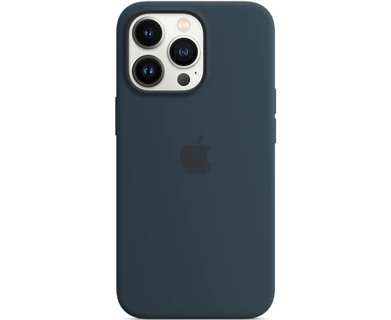 Чехол Silicone Case Full Protective (AA) для Apple iPhone 14 Pro (6.1") Синий / Abyss Blue