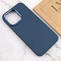 TPU чохол Bonbon Metal Style для Apple iPhone 14 Pro (6.1") Синій / Denim Blue