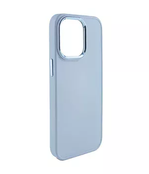 TPU чохол Bonbon Metal Style для Apple iPhone 14 Pro (6.1") Блакитний / Mist blue