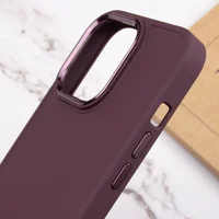 TPU чехол Bonbon Metal Style для Apple iPhone 14 Pro (6.1") Бордовый / Plum