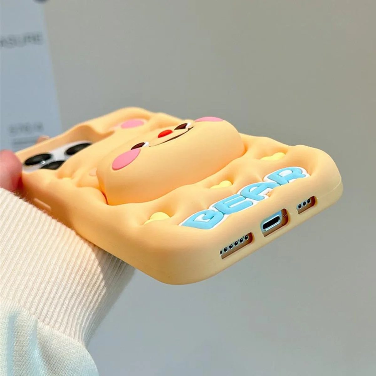 Силіконовий чохол Funny 3D для Apple iPhone 14 Pro (6.1") Little bear