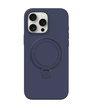 Чехол Silicone Case Full Protective NO LOGO with Ring для Apple iPhone 14 Pro (6.1") Dark Blue