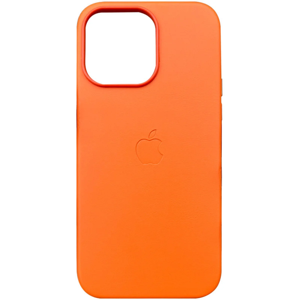 Шкіряний чохол Leather Case (AAA) з MagSafe and Animation для Apple iPhone 14 Pro (6.1") Orange