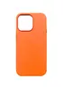Кожаный чехол Leather Case (AAA) with MagSafe and Animation для Apple iPhone 14 Pro (6.1") Orange