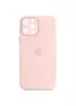 Чехол Silicone Case Full Camera Protective (AA) для Apple iPhone 14 Pro (6.1") Розовый / Chalk Pink