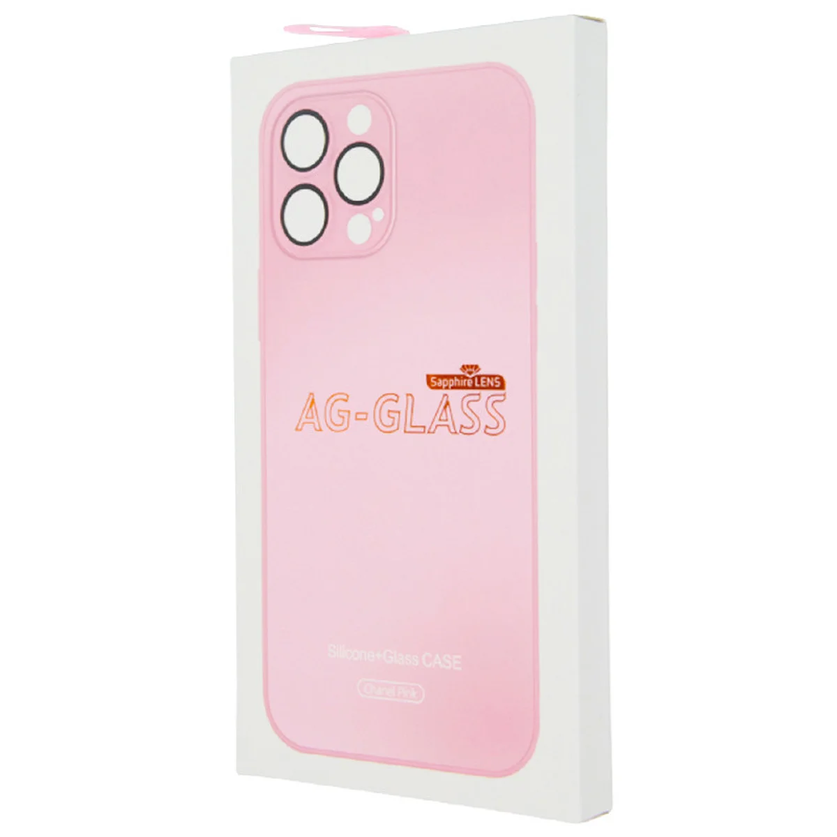 Чохол TPU+Glass Sapphire matte case для Apple iPhone 14 Pro (6.1") Chanel Pink