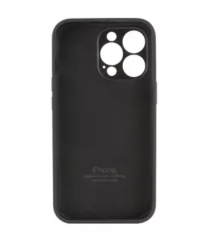 Чехол Silicone Case Full Camera Protective (AA) для Apple iPhone 14 Pro (6.1") Черный / Black