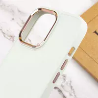 TPU чехол Bonbon Metal Style для Apple iPhone 14 Pro (6.1") Белый / White