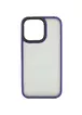 TPU+PC чехол Metal Buttons для Apple iPhone 14 Pro (6.1") Темно-фиолетовый