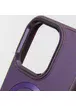 Кожаный чехол SnapCase with MagSafe для Apple iPhone 14 Pro (6.1") Dark Purple
