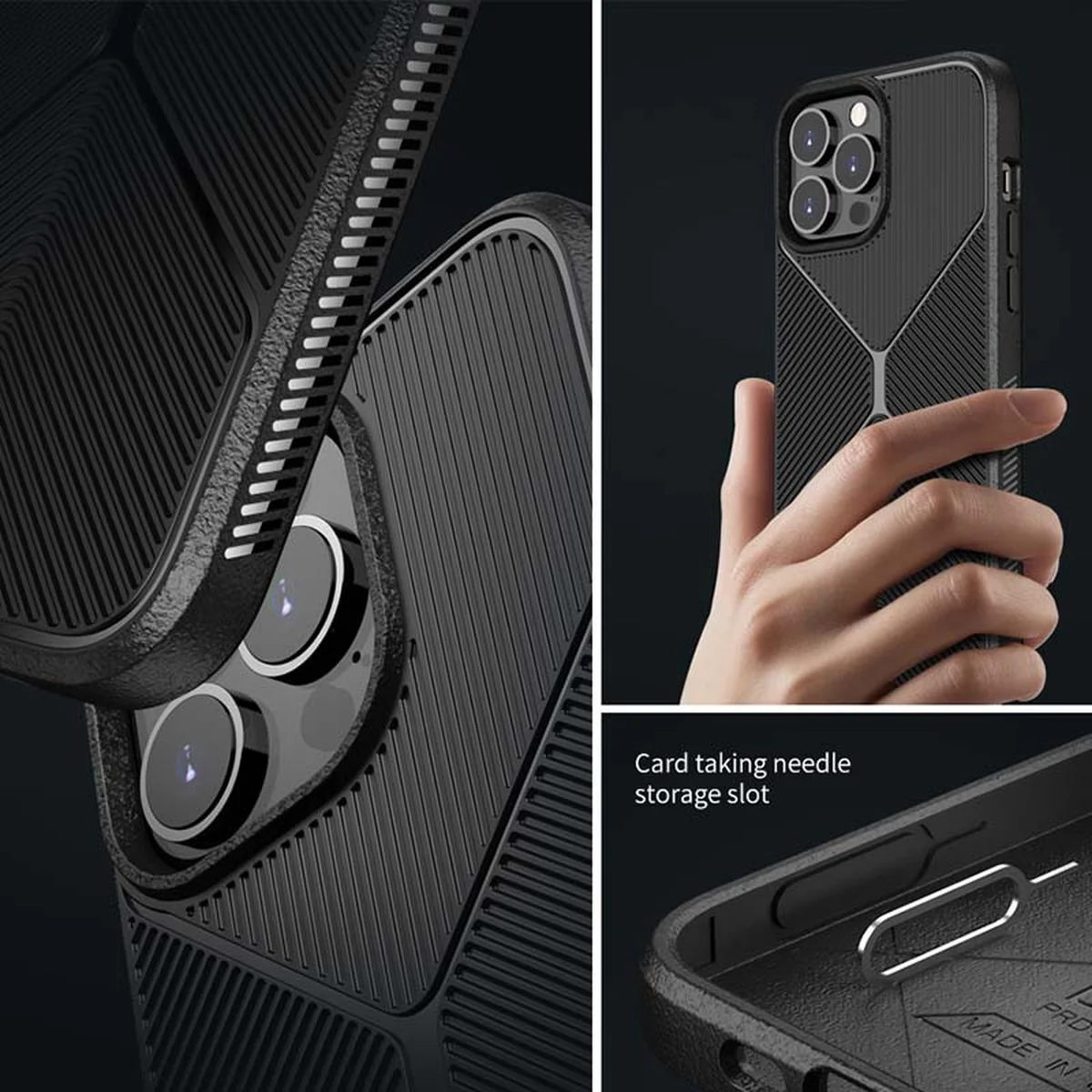 Чехол TPU BlackWood для Apple iPhone 14 Pro (6.1") Черный